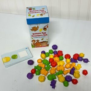 Scholastic Deluxe Fall Counters Set Owls Squirrels Pumpkins Acorns